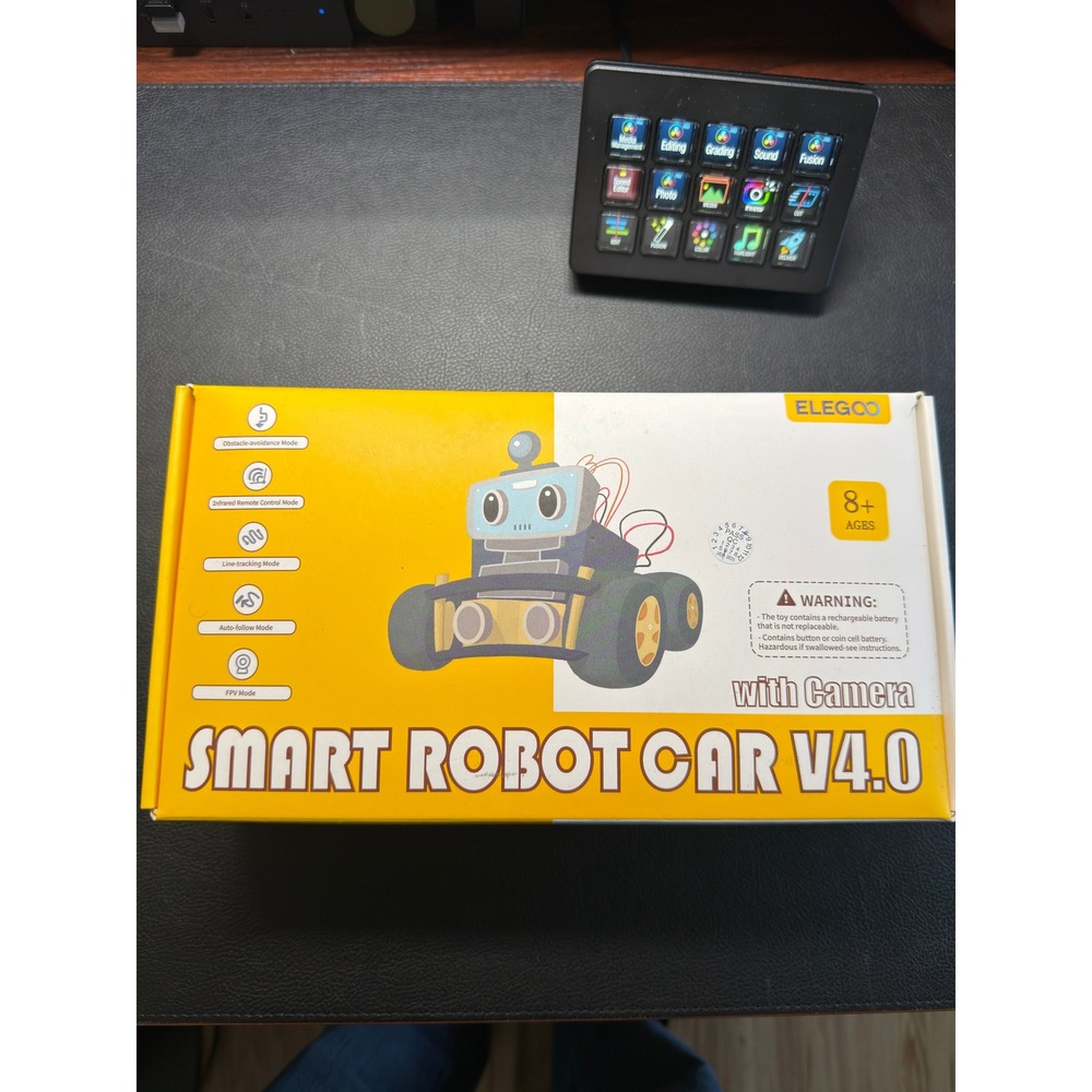 ELEGOO UNO R3 Smart Robot Car Kit V4.0 with Camera Sealed Arduino Kit